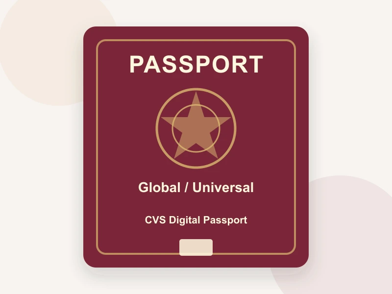 CVS Digital Passport document illustration