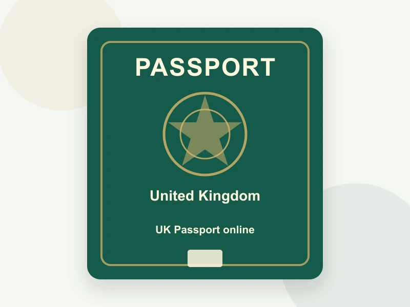 UK Passport online document illustration