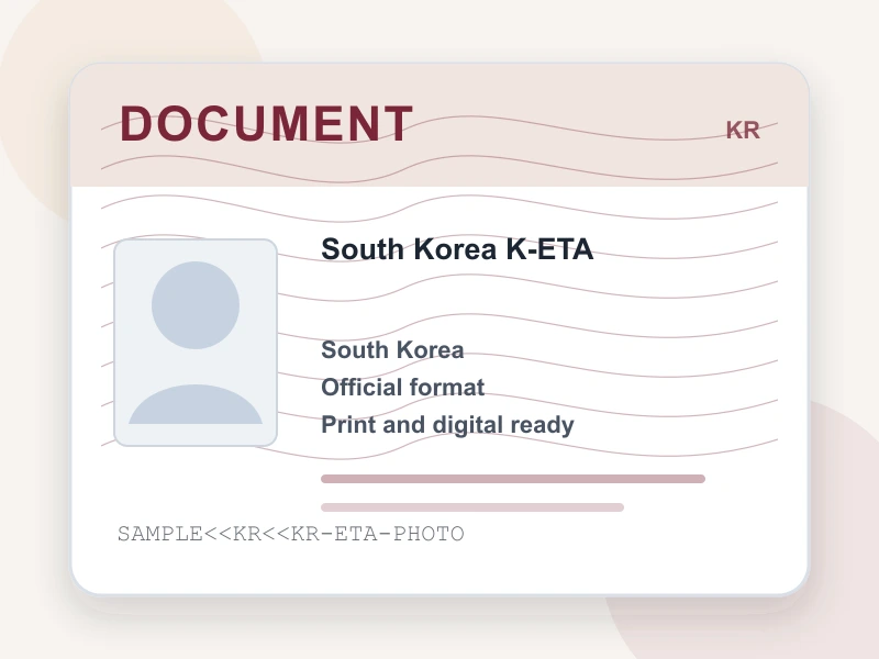 South Korea K-ETA document illustration
