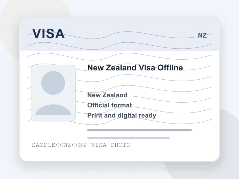 New Zealand Visa Offline document illustration
