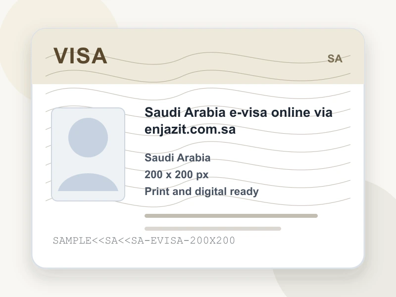 Saudi Arabia eVisa 200x200 px document illustration