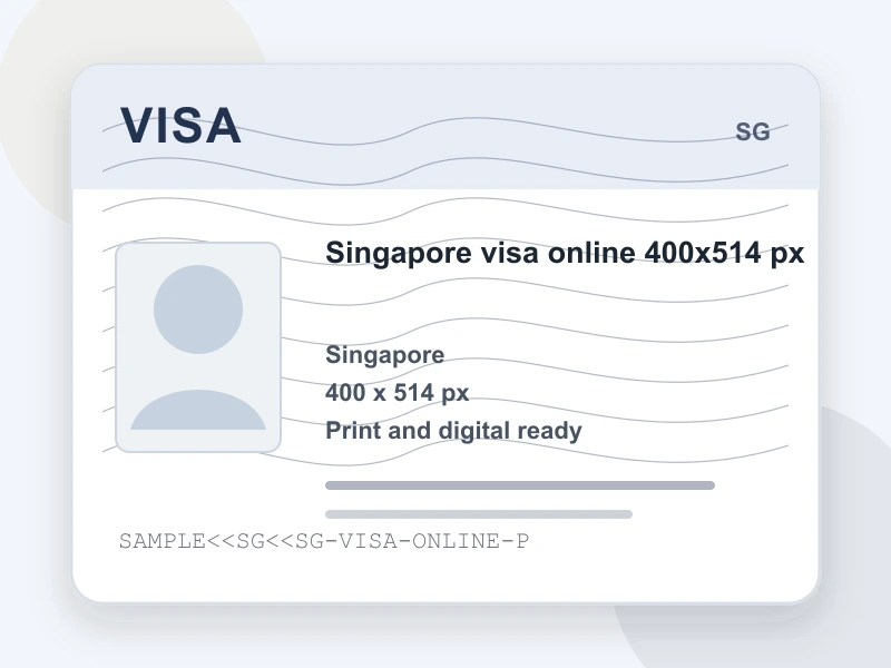 Singapore visa online 400x514 px document illustration