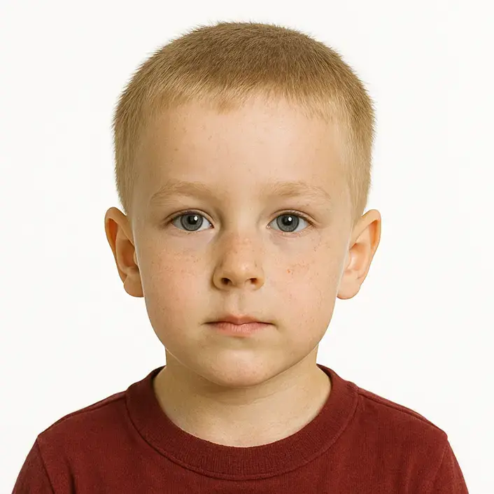 Accepted baby passport photo example 2