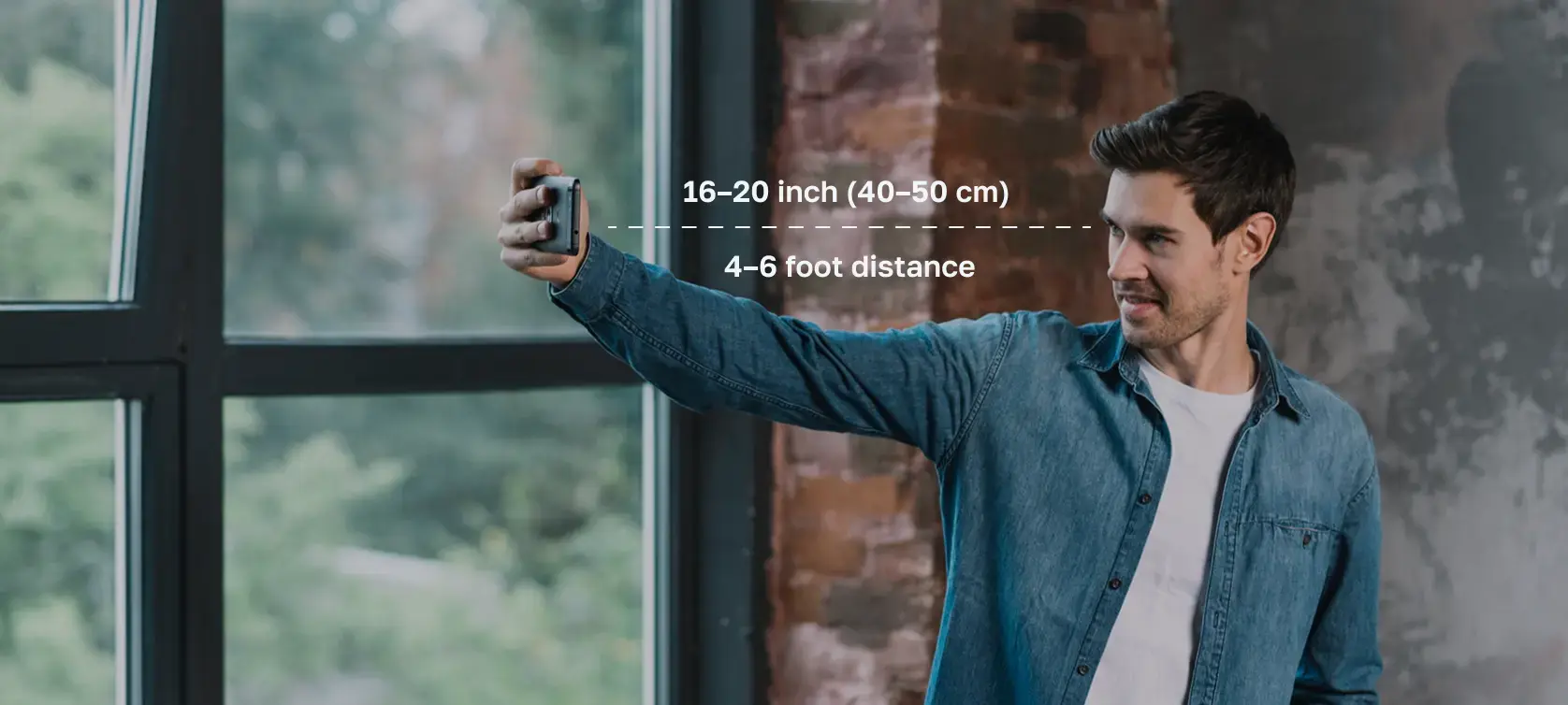 Correct camera distance example