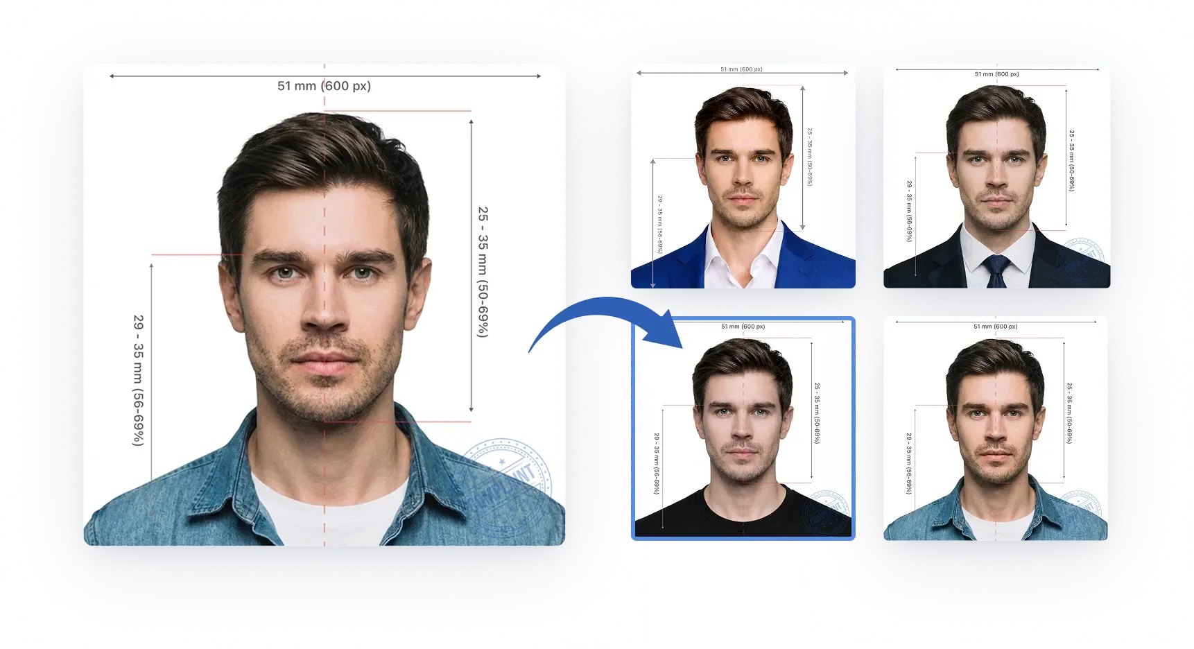 Plain white background example
