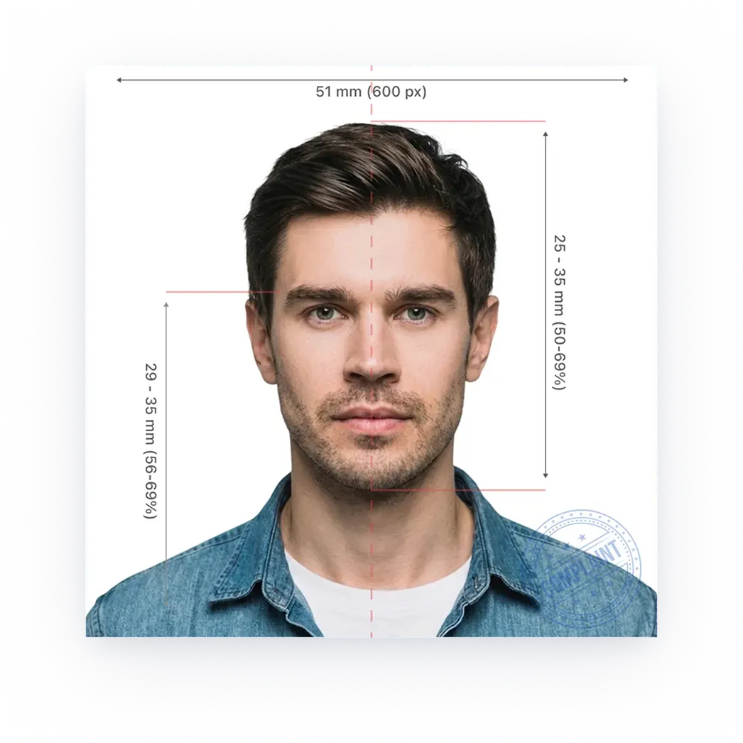 Human photo verification preview